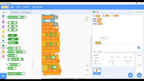 hướng dẫn Tính tổng các số tự nhiên lớn nhất và nhỏ nhất nhập từ bàn phím trong scrach