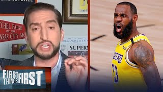 Nick Wright predicts Lakers to win in 5 after taking Blazers in Game 2 | NBA | FIRST THINGS FIRST