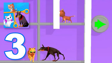 Kitten Rescue Pin Pull - Gameplay Walkthrough - Levels 69 to 103 (IOS, Android) Part 3
