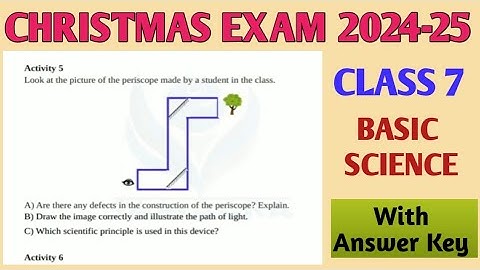 Christmas Exam 2024 Class 7 Basic science| Second term exam 2024 | Model Question and Answers