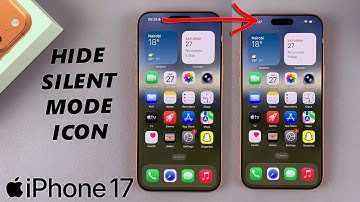 How To Hide Silent Mode Icon On Status Bar Of iPhone 17 / 17 Pro