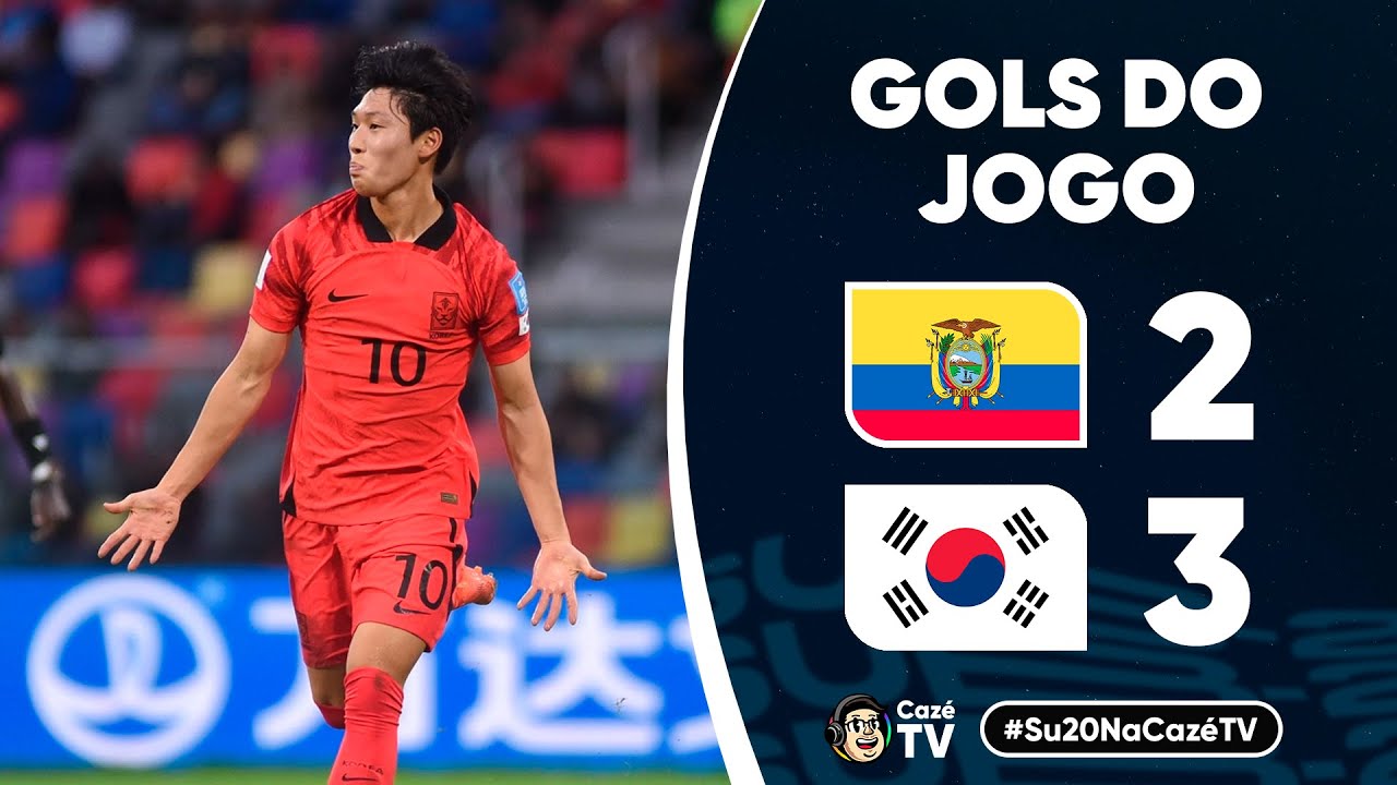 COREIA DO SUL VENCE O EQUADOR EM JOGO DE GOLAÇOS E ESTÁ NAS QUARTAS DE FINAL DA COPA DO MUNDO SUB-20