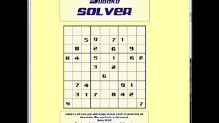 Sudoku Solver | Software | Desktop Application screenshot 2