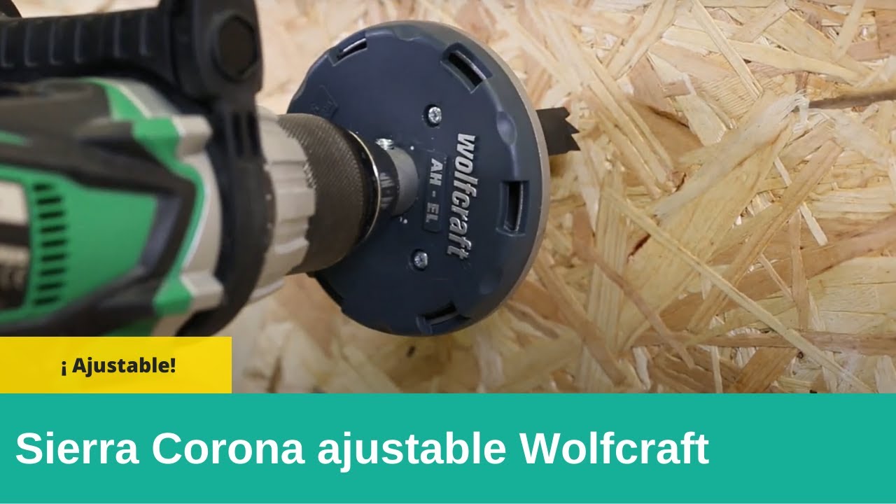 Sierra Corona Bim Wolfcraft 35Mm con Adaptador y Broca