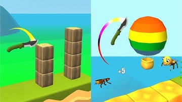 Knife Jump! Very Satisfying And Relaxing ASMR Slicing Game