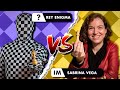 Rey Enigma vs Sabrina Vega (CAMPEONA DE ESPAÑA!! 🤯) - MATCH contra Maestra Internacional de AJEDREZ