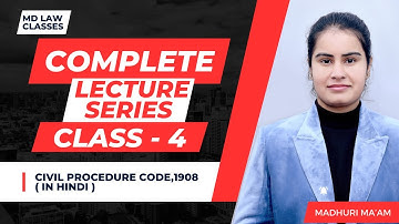 Civil procedure code, 1908 lecture series section 16 to 25