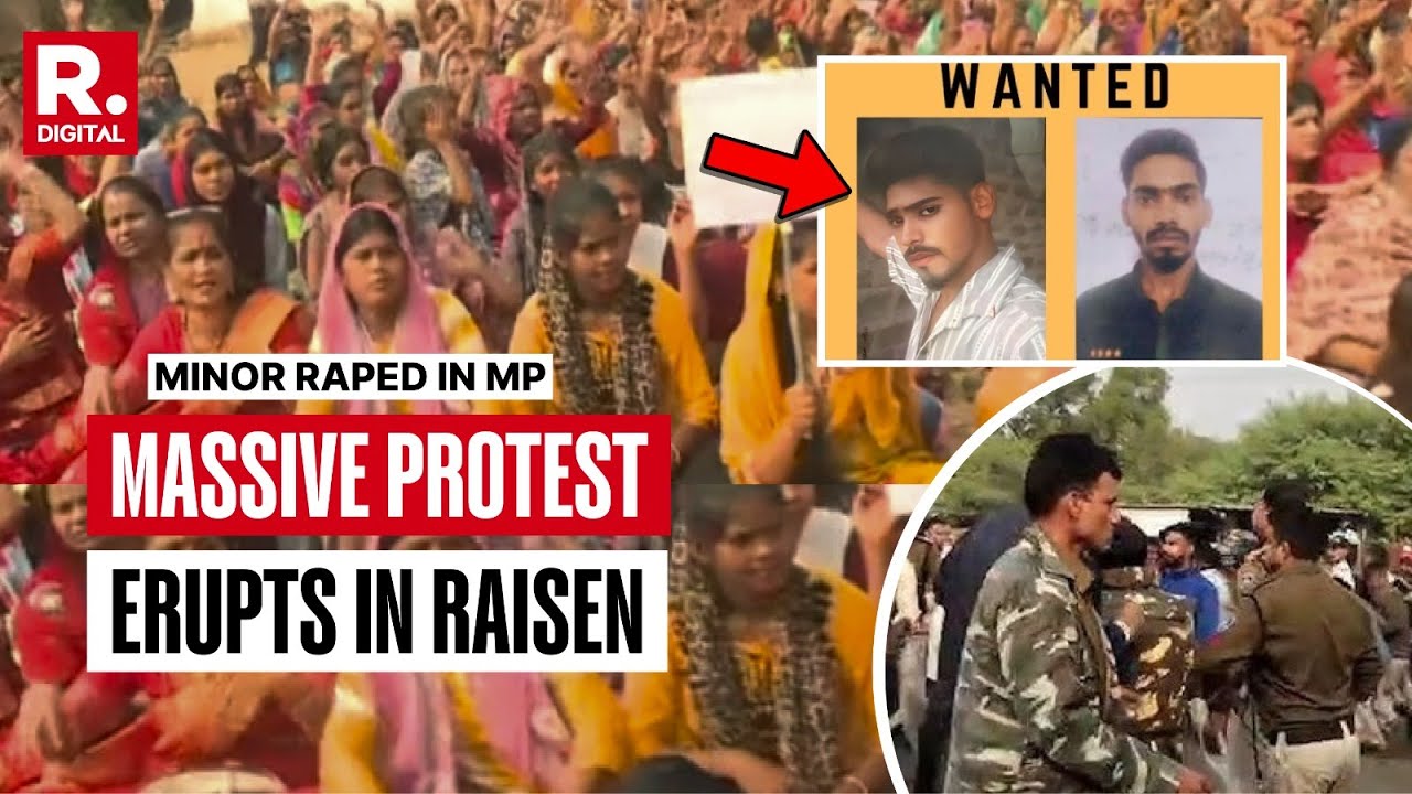 Madhya Pradesh Rape Case: Massive Protest Erupts In Raisen, Protesters Demand Immediate Arrest
