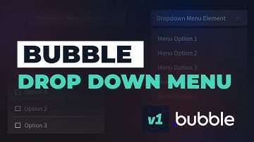 Drop Down Menu to Database in Bubble.io (Example)
