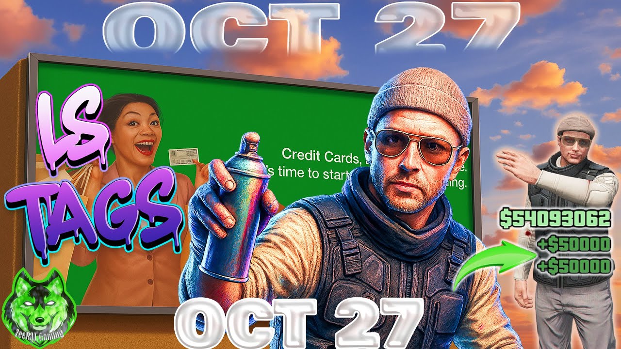 GTA Online LS Tags Location Today October 27 | I Found ALL 5 LS Tags in GTA Online Today!
