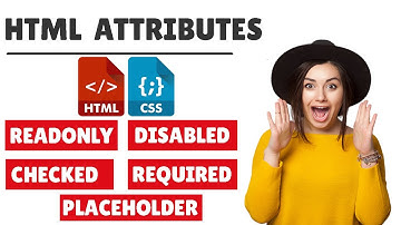 #13 👉HTML input Attributes ( Placeholder | Required | Readonly | Disabled | Checked) 🔥Very Important