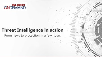 Threat Intelligence in Action - Paladion OnDemand