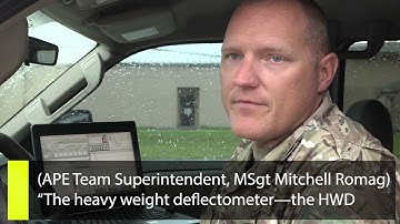 Airfield Pavement Evaluation team ensures safe airfield surfaces WITH SUBTITLES FOR AFIMSC TV