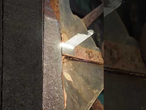 Historic Building Riveted Steel Laser Cleaning image for video library