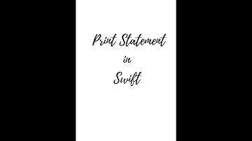 Print Statement In Swift #swiftprogramming #ios #programming #learnswift #swiftforbeginners #print