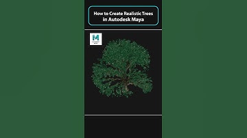 How to Create Realistic Trees in Autodesk Maya #mayatutorial #modelingtips #shorts