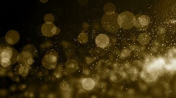 Particles Gold Bokeh Glitter Awards Dust Abstract Background Loop 4k