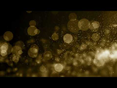 Particles Gold Bokeh Glitter Awards Dust Abstract Background Loop 4K