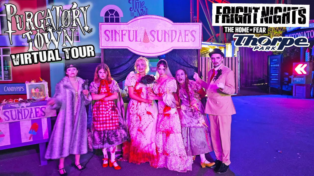 NEW Purgatory Town at Fright Nights 2025 | Thorpe Park’s New Scare Zone (Oct 2025) [4K]