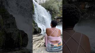 WATERFALL HIKE to Abrams Falls Trail! Black Girl Travel Diaries #Shorts #SmokeyMountains  #TN