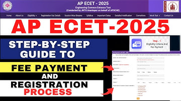 "Step-by-Step Guide: How to Fill Out the AP ECET Registration Form & Fee Payment!"