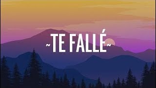 Brytiago - Te Fallé (Lyrics/Letra)