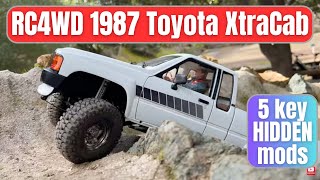 RC4WD Toyota 1987 XtraCab upgrades and mods  5 effective but hidden mods