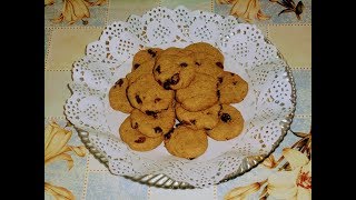 Диетическая выпечка.Овсяное печенье с изюмом (без муки и масла). Диетическая выпечка.Овсяное печенье с изюмом (без муки и масла).