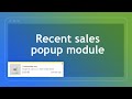 INCREASE SALES showing Recent sales popup module – Show products from recent orders on popups