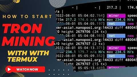 How To Mine TRON TRX with Termux || TRON mining with termux