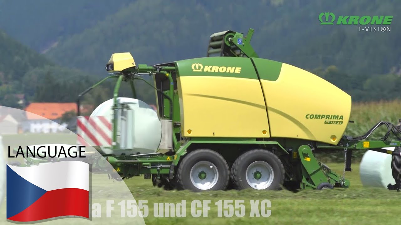 KRONE Comprima – Lisy na válcové balíky pro profesionální nepřetržité používání