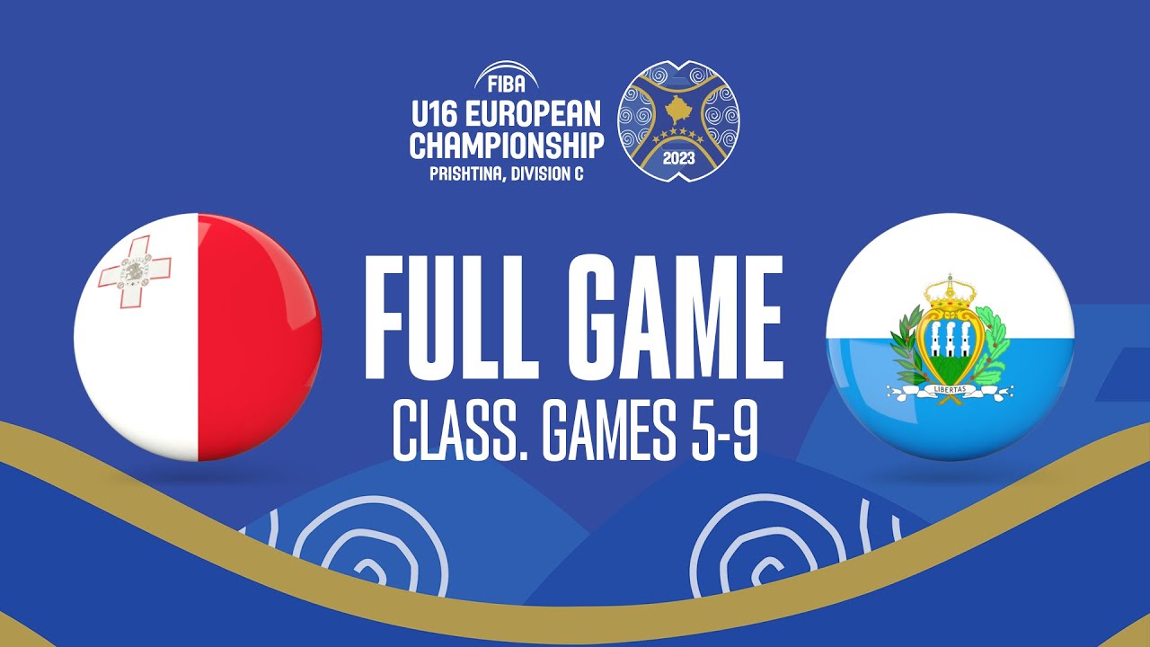 Malta v San Marino | Full Basketball Game | FIBA U16  European Championship 2023