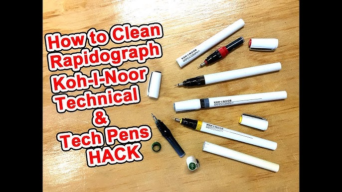 How to clean and fill your RAPIDOGRAPH/ Tech Pen Koh-I-Noor 