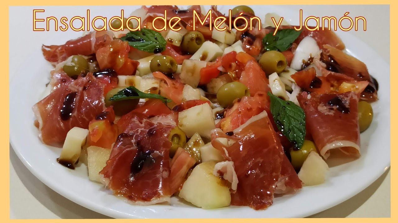ENSALADA DE MELÓN y JAMÓN 🍈🍈🍈 La estrella del verano. Increíblemente buena. Muy fácil. Melon Salad