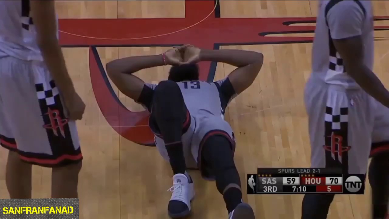 James Harden Injuries Knee, Responds With Buzzerbeater Three Rockets