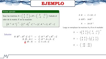APLICACIONES DE INVERSA DE UNA MATRIZ - EJEMPLOS