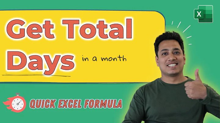 Total Number of Days in a Month | Excel Formula | Learn Excel - DayDayNews