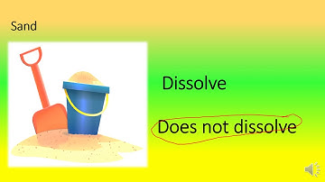 Dissolving materials