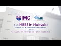 Study medicine mbbs at imu malaysia  imc education  official representative