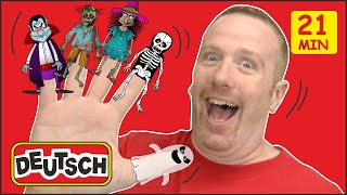 Halloween Finger Familie + MEHR | Songs und Stories für Kinder | Gratis Steve and Maggie Deutsch