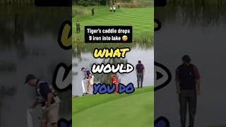 Caddie Drops Tigers Club In The Water