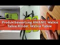 Produktbewertung AWANFI Walkie Talkie Kinder, Walkie Talkie Aufladbar Li-ion Akku, Funkgerät Set, Wa