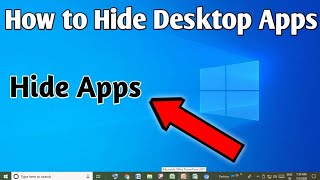 How To Hide Or Unhide Desktop Apps in Windows 10 | Aigs YTech screenshot 5