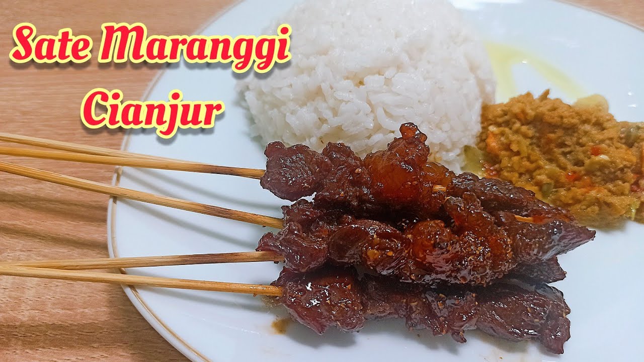 How M Chu Resep Sate Maranggi Cianjur Sajikan Dengan Sambal Oncom