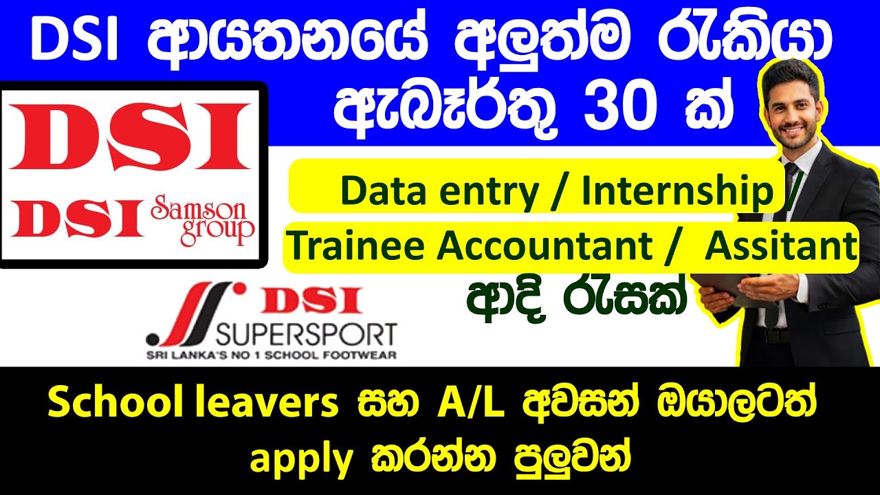 DSI Job Vacancies 30 ක් - 2026