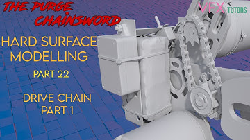 Hard Surface Modelling in Maya - Part 22 - Drive chain part 1