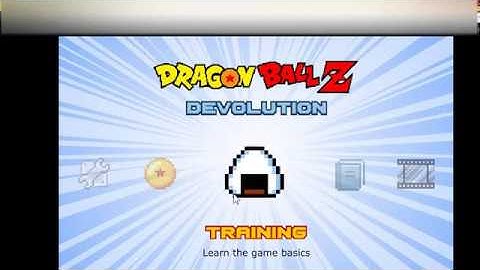 Dragon Ball Z Devolution training mode