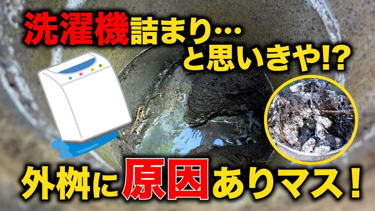 洗濯機が詰まった！築４０年で初めての詰まり修理！結末はいかに？【花のお掃除 #348】
