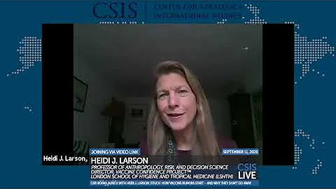 CSIS Book Launch with Heidi J. Larson | Stuck: How Vaccine Rumors Start – and Why They Don’t Go Away