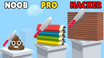 NOOB vs PRO vs HACKER in Slice It All!